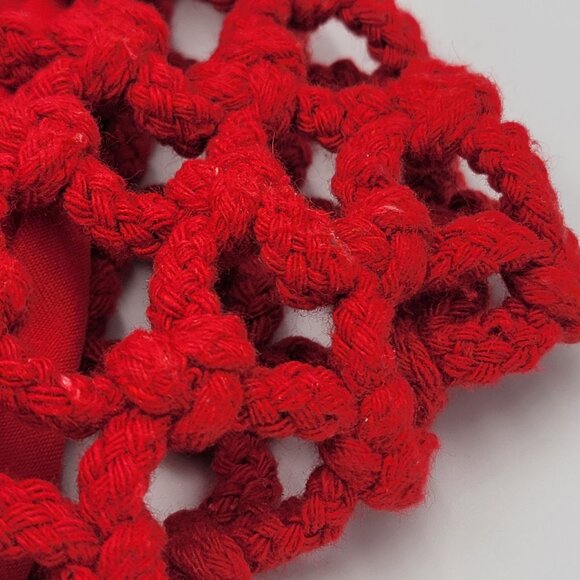 Crochet Tote handbag purse, boho granny core knitted purse. By Top Shop - Picture 15 of 16